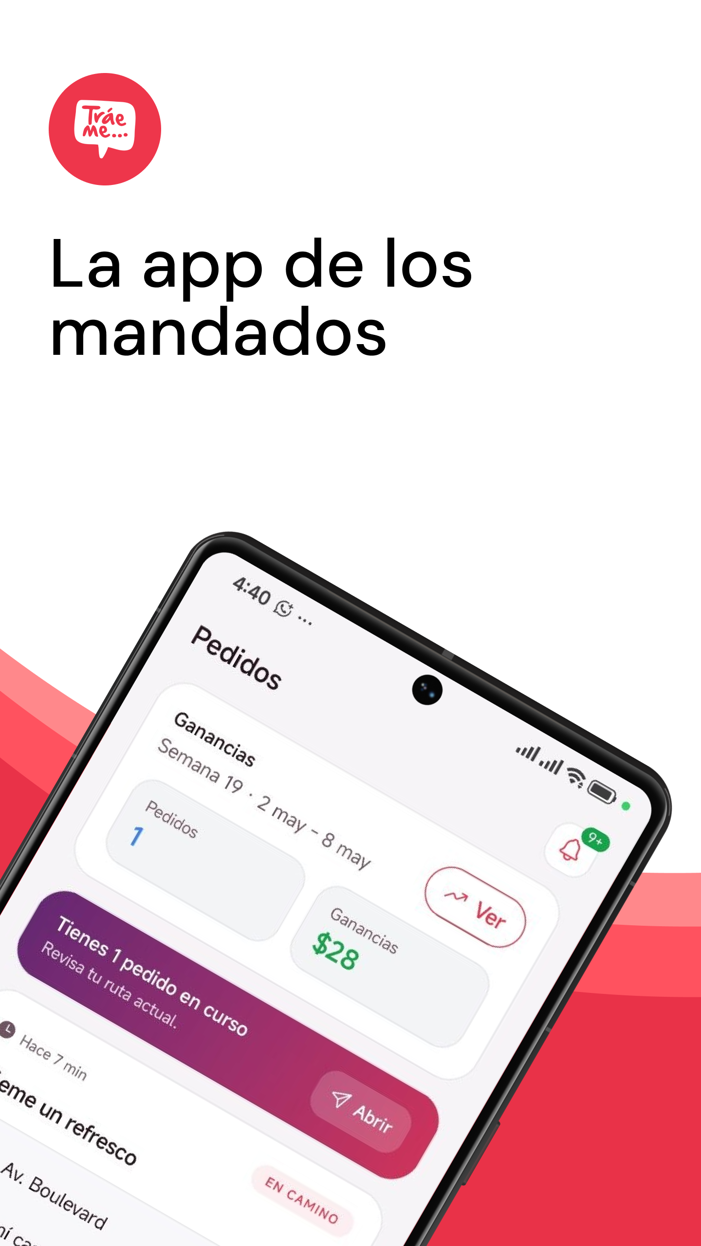 Vista previa de Tráeme Repartidor